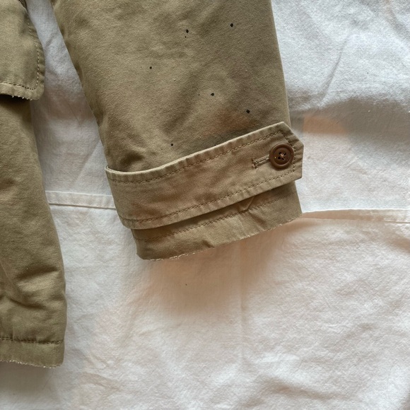 Men’s Large NSF + GAP Khaki Tan Pea Coat Jacket - Picture 4 of 8